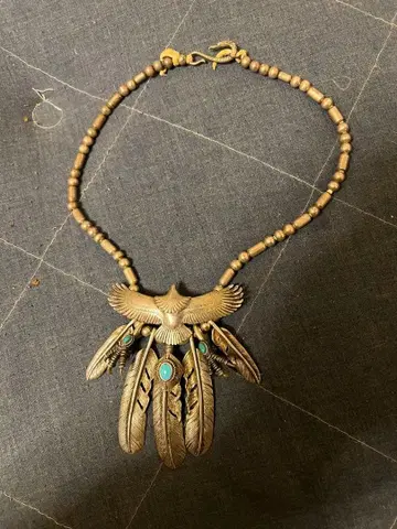 대디 & 킹 단종 중 이글 파이프 비즈 페더 세트 1회 착용