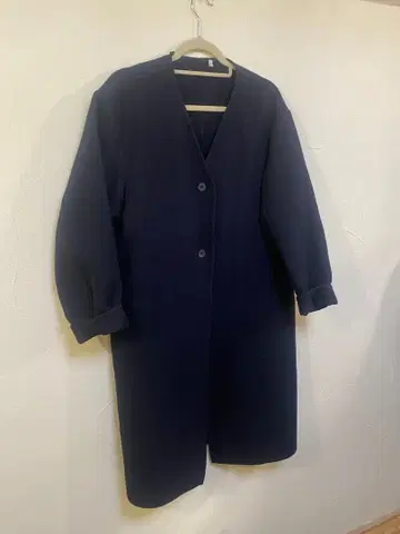 무인양품 MUJI 더블 페이스 롱 코트 L