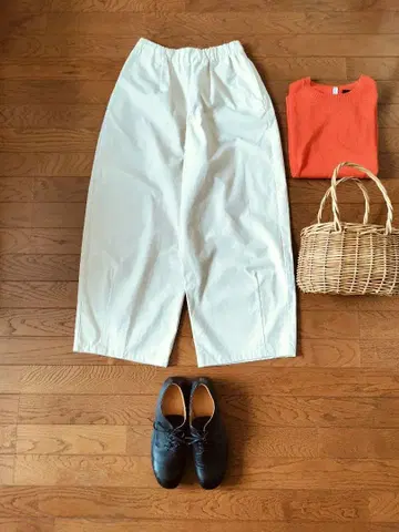 새상품급 nuuno./누우노 코튼 포카 팬츠 벌룬 팬츠