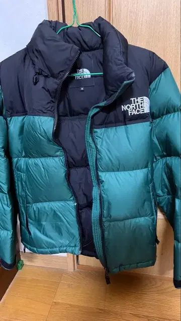 THE NORTH FACE 다운 M 그린 숏 눕시 자켓
