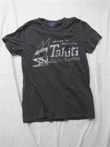 아바크롬비 앤 피치 타히티 프린트 T셔츠 남성용 S 블랙 계열