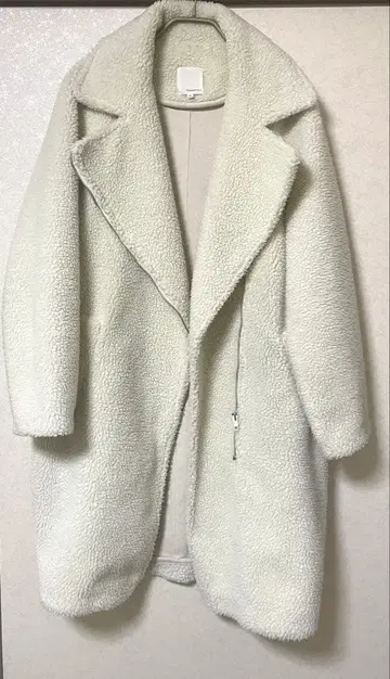 TODAYFUL 투디풀 보아 롱 코트 38 아이보리