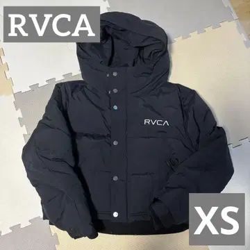 RVCA 블랙 다운 자켓 후드 부착 XS
