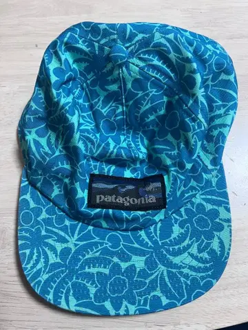 Patagonia 꽃무늬 캡 청록색