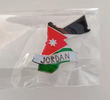 요르단 국기 핀 배지 만국박람회 새상품