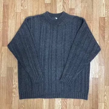 ATON MOHAIR SILK SHAGGY RANDOM RIB 니트