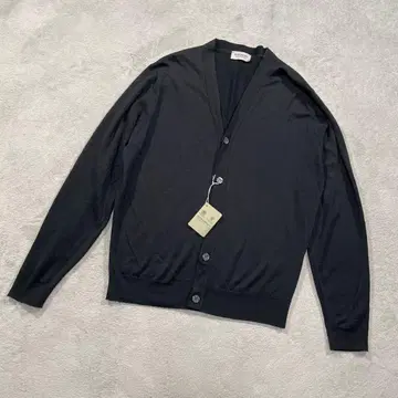 존스메들리 가디건 V넥 울 블랙 M