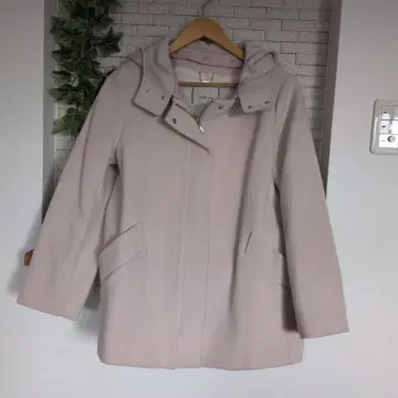 un dix cors 후드 부착 코트 옅은 핑크