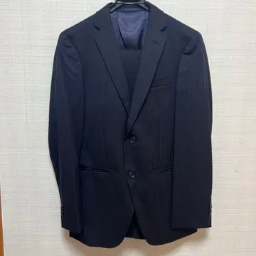 TOPVALU 네이비 스트라이프 수트 90