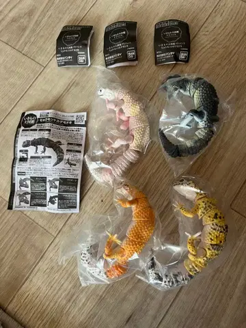 반다이 생물대도감 레오파드 도마뱀 캡슐 토이 가챠가챠