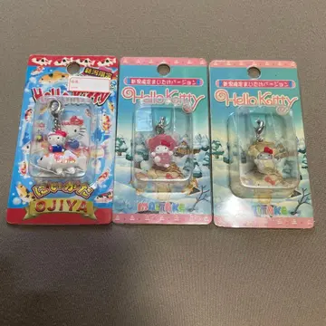 지역 한정 키티 스트랩 지퍼 마스코트 3종