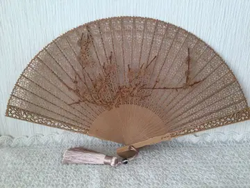 시스루 부채 고급 홍단 부채