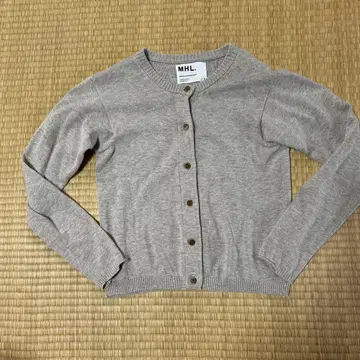 MHL. 그레이 버튼 가디건 사이즈 II