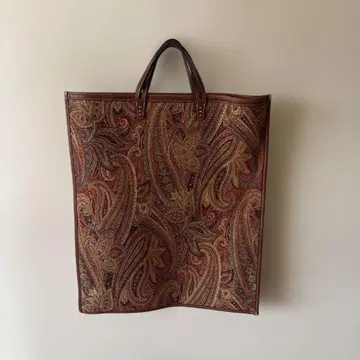 A VACATION 아바케이션 페이즐리 무늬 토트백