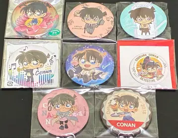 명탐정 코난 에도가와 코난 캔뱃지 총 8점