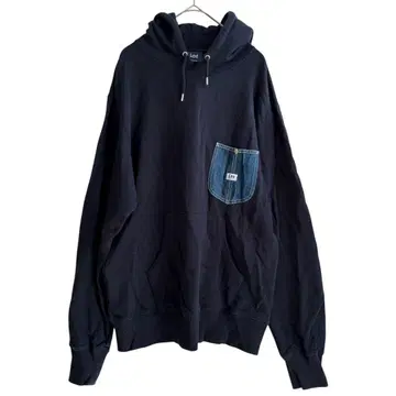 Lee 리 후드 부착 후드티 면 100% 남녀 공용 M