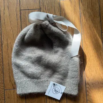 K IJ I MA TAKAYUKI 베이지 니트 모자 F