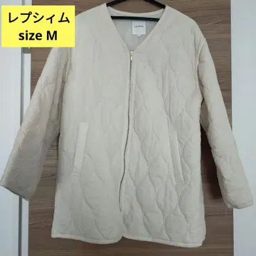 LEPSIM 아이보리 퀼팅 자켓 M