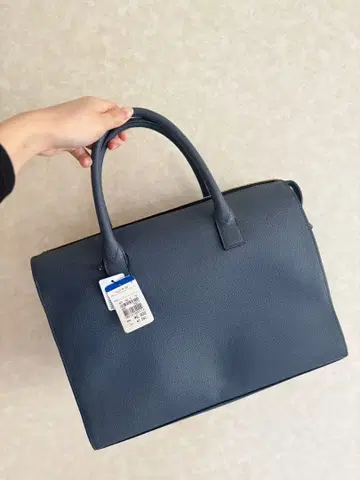 네이비 합성 피혁 비즈니스 백