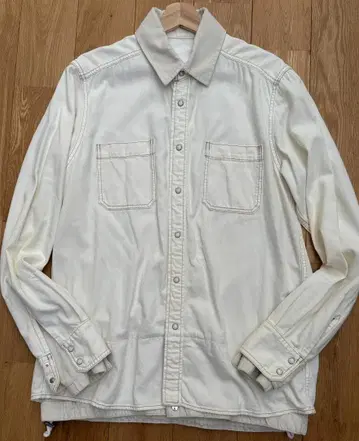 sacai 사카이 커버올 셔츠 자켓 도킹 화이트