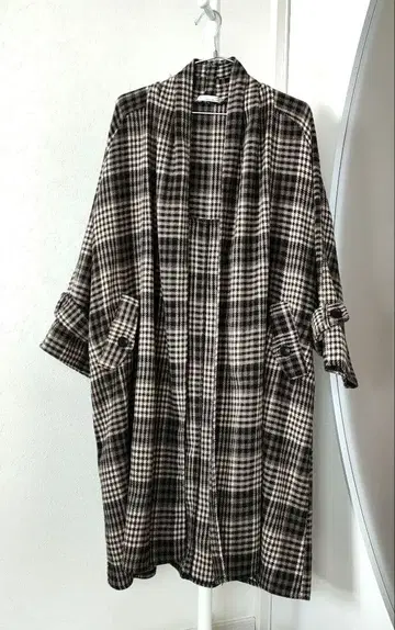 겉옷 체크 코트