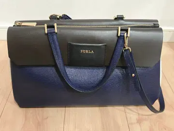 FURLA 핸드백 네이비/블랙
