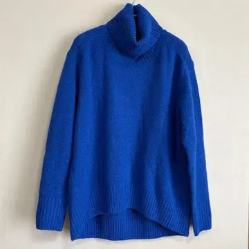 유나이티드 애로우즈 파랑 터틀넥 스웨터 긴팔 여성용 프리 사이즈