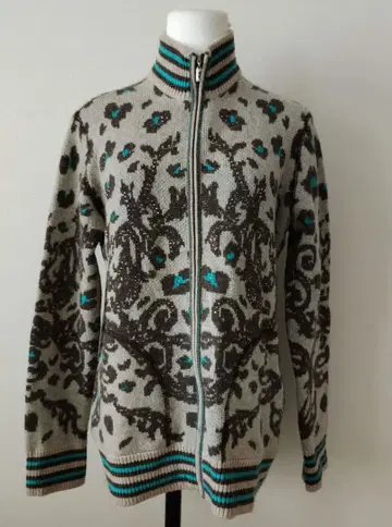 이타리야 너무나 멋진 캐시미어 혼방 라메 믹스 지퍼 니트 13호