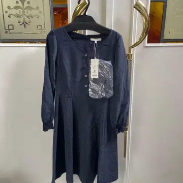PROPORTION 다크 블루 긴팔 원피스 사이즈 1