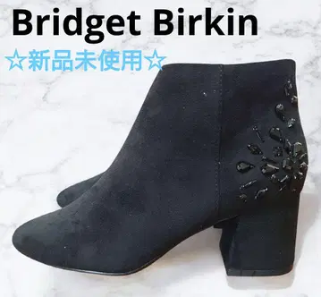 미사용 새상품 [새상품급] 사이드 고어 숏부츠 블랙 비쥬 장식