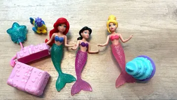 디즈니 인어공주 아리엘 벌스데이 인형 3세트 라메 믹스 레어