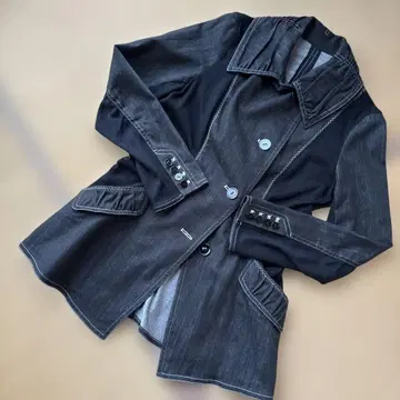 히로코비스 데님 사용 투톤 자켓 컨디션 최상 M
