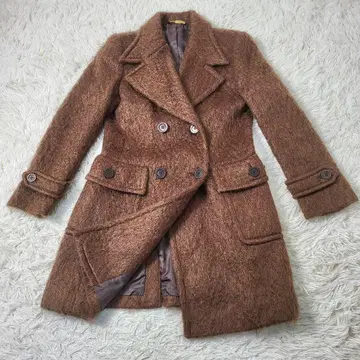 [ 새상품급 ] ROPE 체스터 코트 더블 브라운 광택