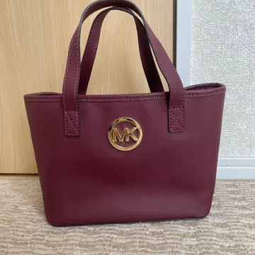 MICHAEL KORS 버건디 토트백