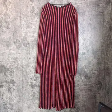 ZARA 시어 스트라이프 메로우 스트레치 루즈핏 원피스