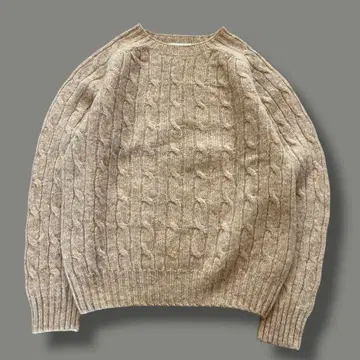 할리 오브 스코틀랜드 케이블 니트 울 100 스웨터 사이즈 38