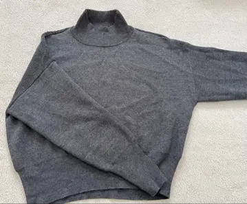 오메카시 하이넥 풀오버 니트 그레이