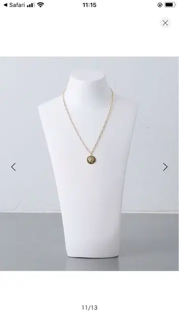 MARIHA 코인 목걸이 유나이티드 애로우즈 별주