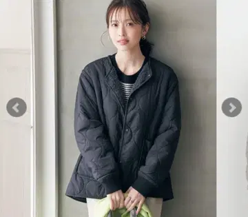 [ ikka ] 리버서블 퀼트 보아 블루종 아우터 점퍼 L 사이즈