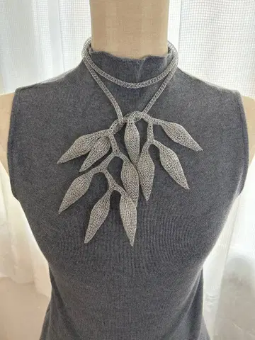 와이어 목걸이 실버