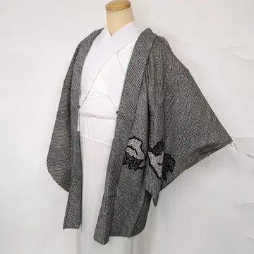 h43485 꽃 무늬 염색 겉옷 인기 블랙