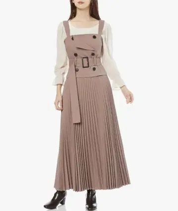 트렌치 오버롤 스커트 SNIDEL