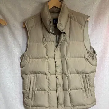 GAP 다운 베스트 M 베이지 남성용