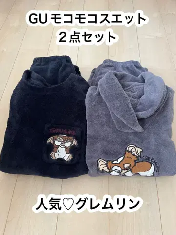 GU 모코모코 맨투맨 상하의 세트 2점