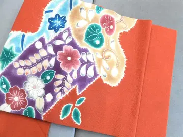 순수 실크 크레이프 원단 츠지가하나풍 나고야 오비