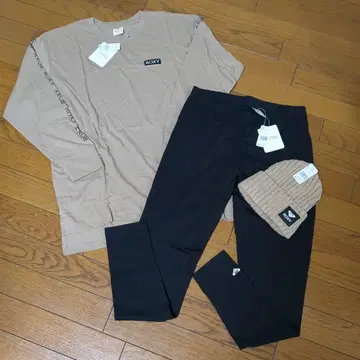 ROXY 3종 세트 (롱T 레깅스 니트 모자)