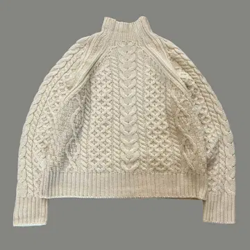 페레그린 PEREGRINE 케이블 니트 스웨터 하이넥 영국제