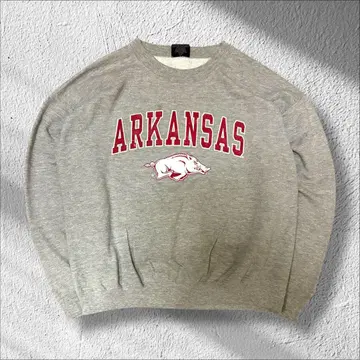 [ 인기 칼리지 로고 ] MV SPORT 아칸소 대학 맨투맨 그레이 L