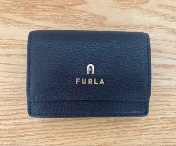 [ 정품 새상품급 ] FURLA 훌라 블랙 가죽 3단 폴더형 지갑