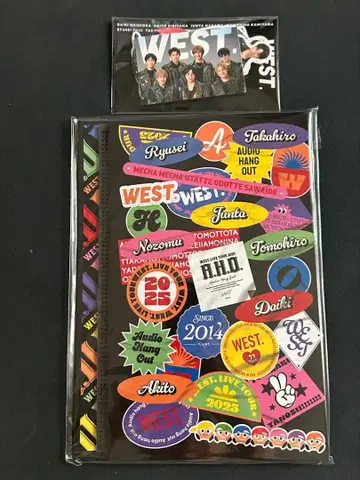 WEST. 스티커 세트 뉴스레터 폴더